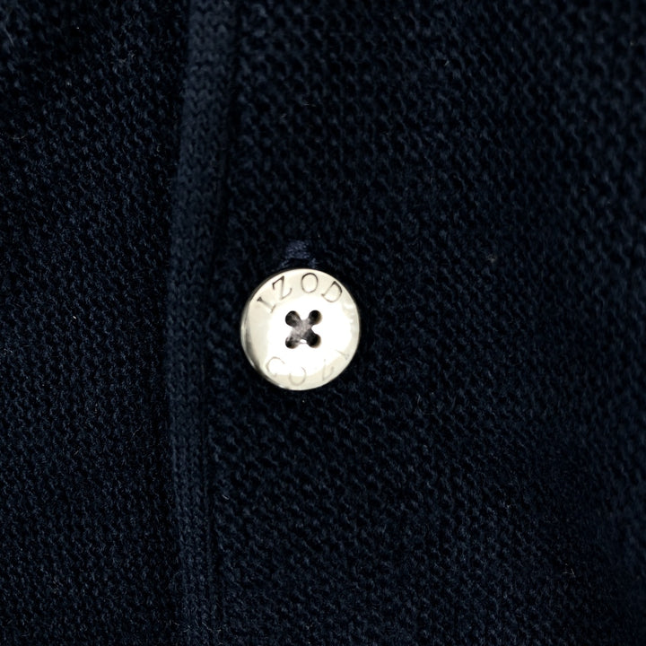 90'S IZOD Acrylic Knit Cardigan Made in USA Men's M Size Vintage acrylic navy blue type Vintage Second Hand
