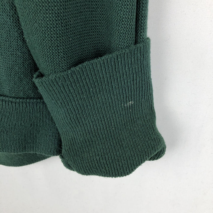90'S IZOD Acrylic Knit Cardigan Made in USA Men's M Size Vintage acrylic green type Vintage Second Hand