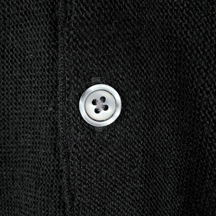 90'S Arrow Tournament Acrylic Knit Cardigan, Made in USA, Men's Size XL, Vintage acrylic black type Vintage Second Hand