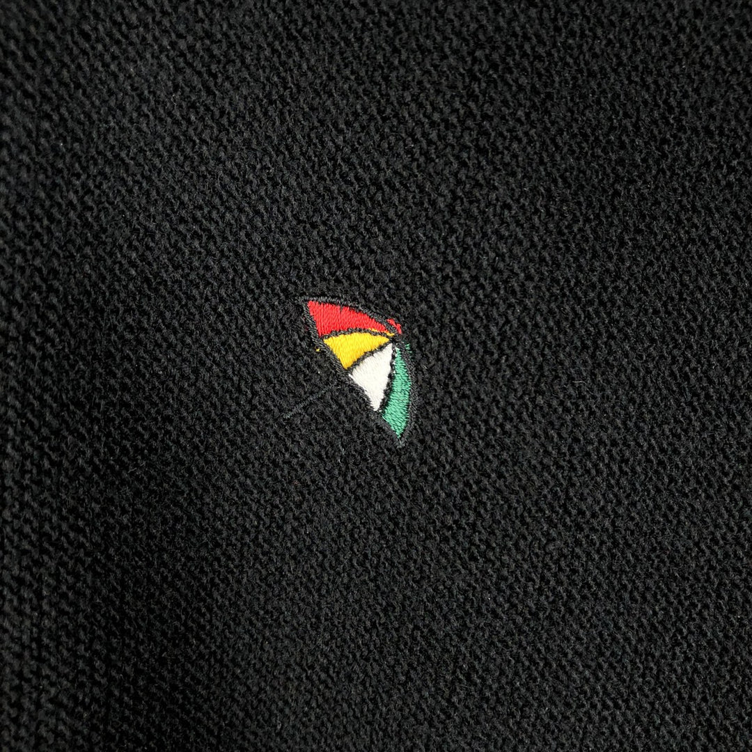 1990'S Arnold Palmer Acrylic Knit Cardigan, Made in USA, Men's Size XL (approx.), Vintage acrylic black type Vintage Second Hand