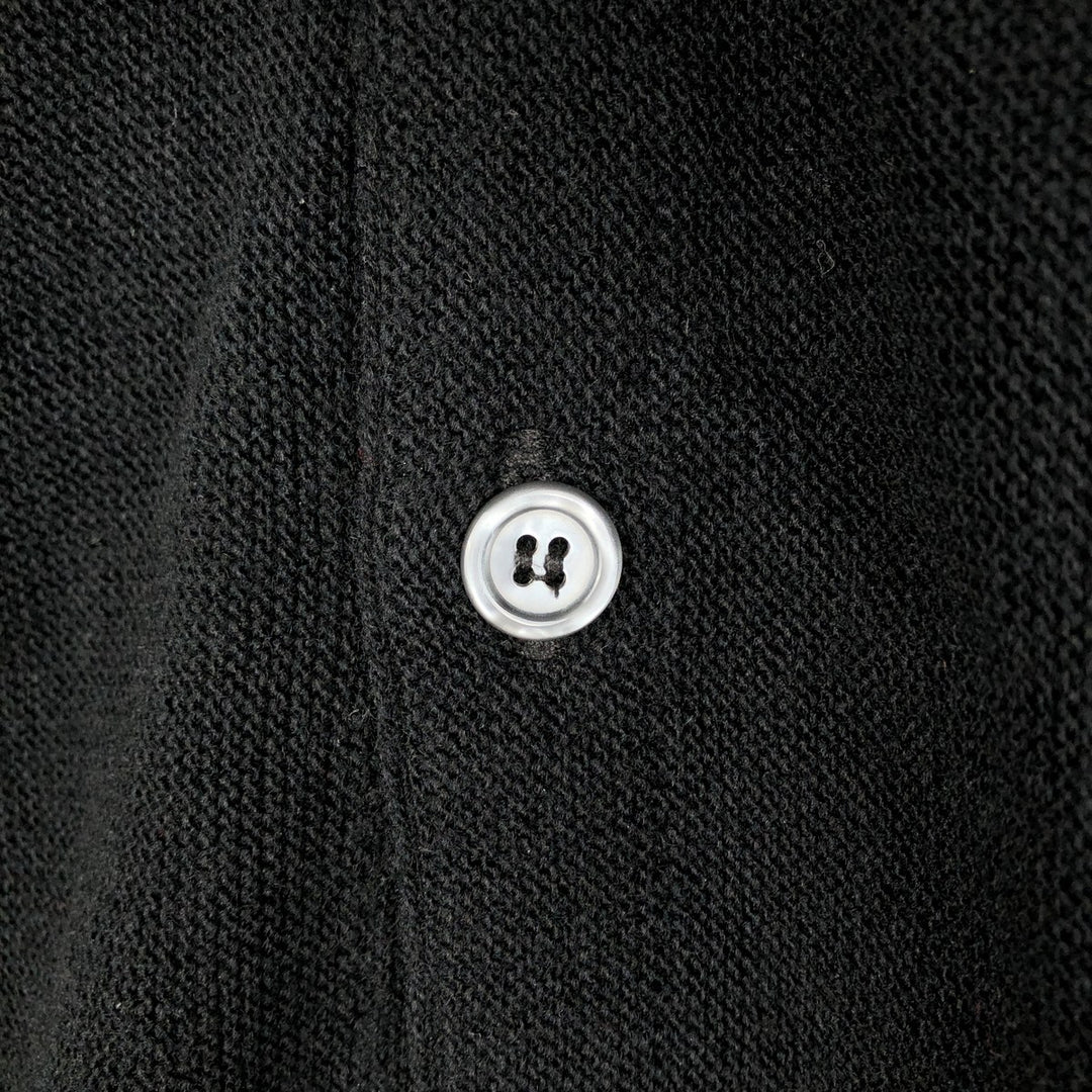 1990'S Arnold Palmer Acrylic Knit Cardigan, Made in USA, Men's Size XL (approx.), Vintage acrylic black type Vintage Second Hand
