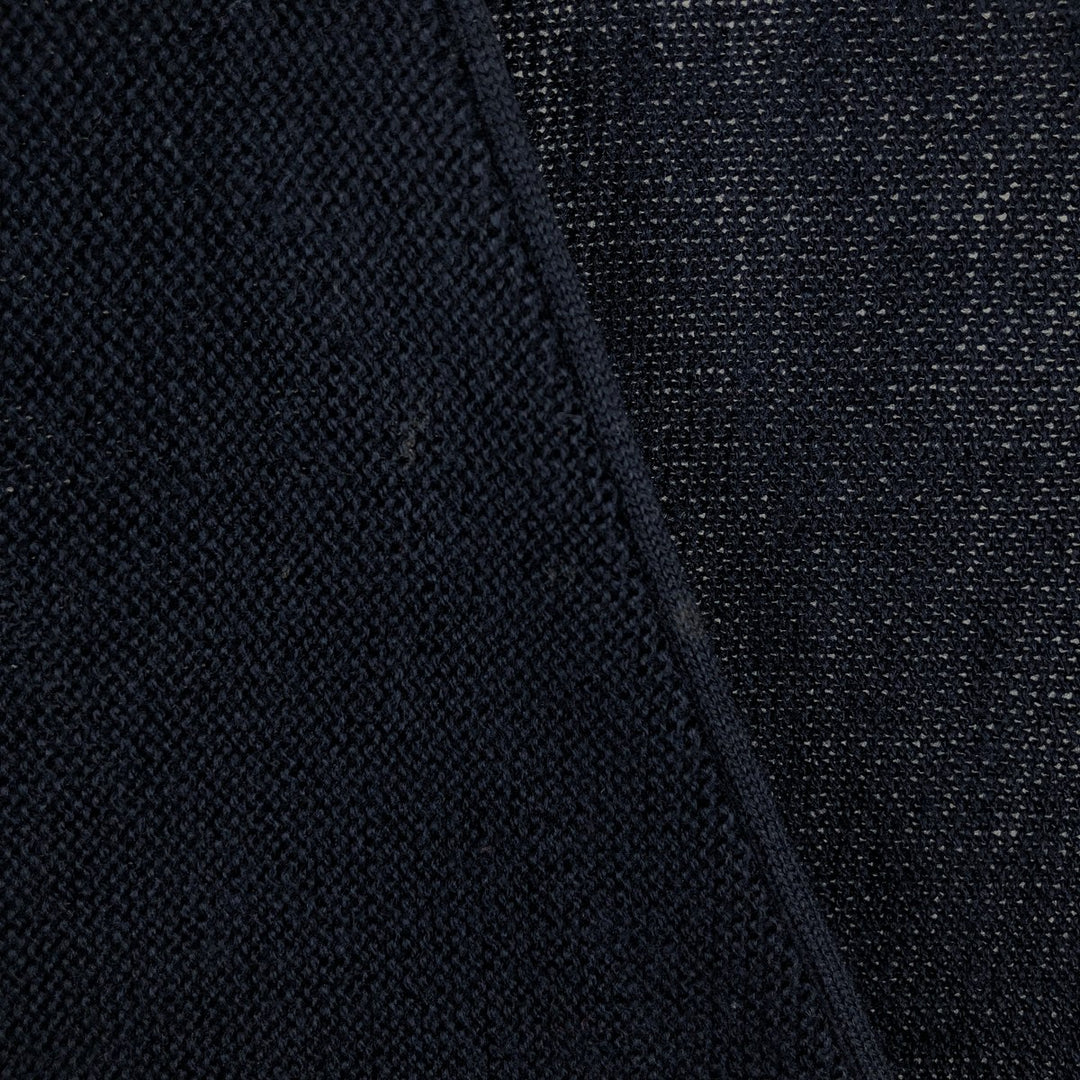 90'S IZOD acrylic knit cardigan, made in the USA, men's size L, vintage acrylic navy blue type Vintage Second Hand