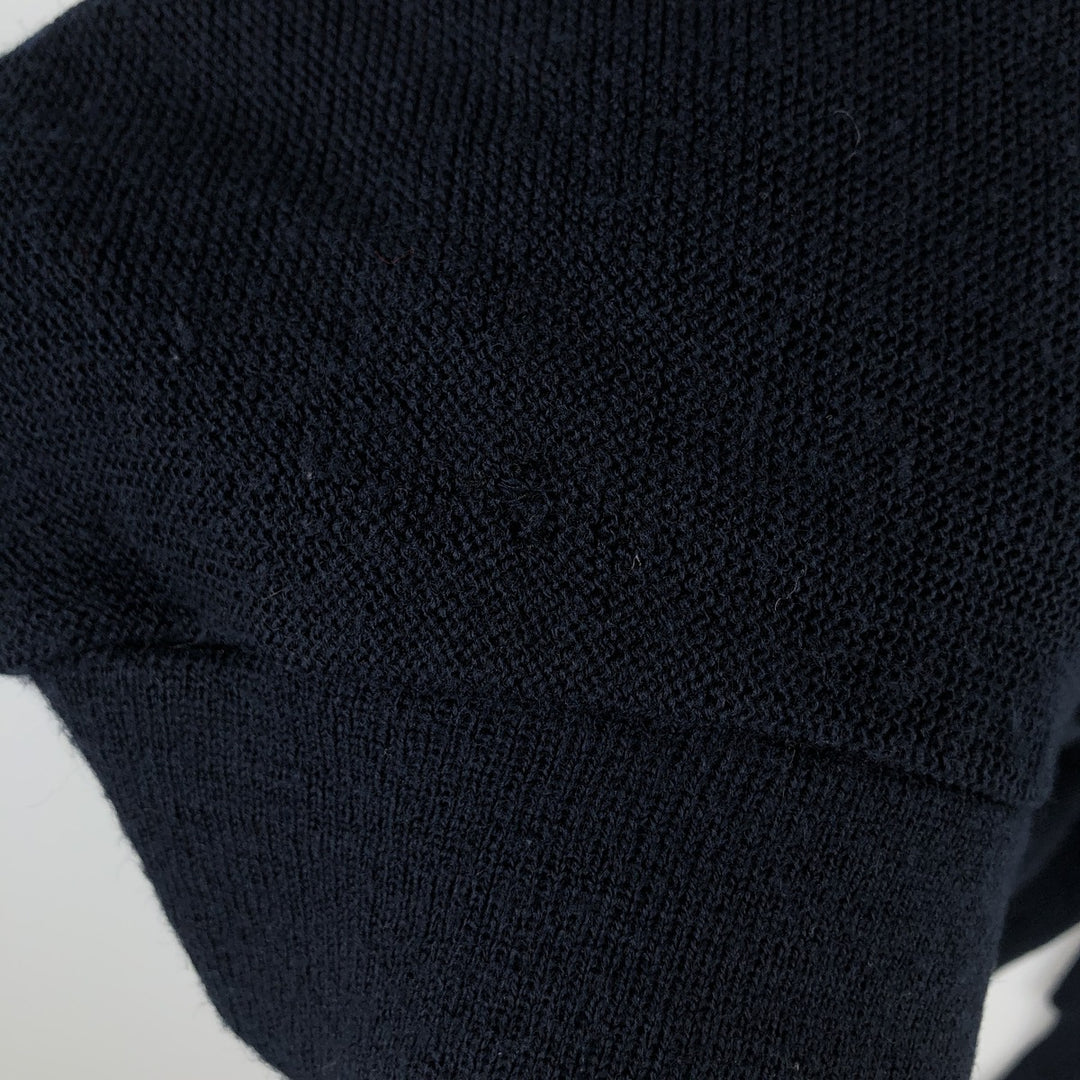 90'S IZOD acrylic knit cardigan, made in the USA, men's size L, vintage acrylic navy blue type Vintage Second Hand