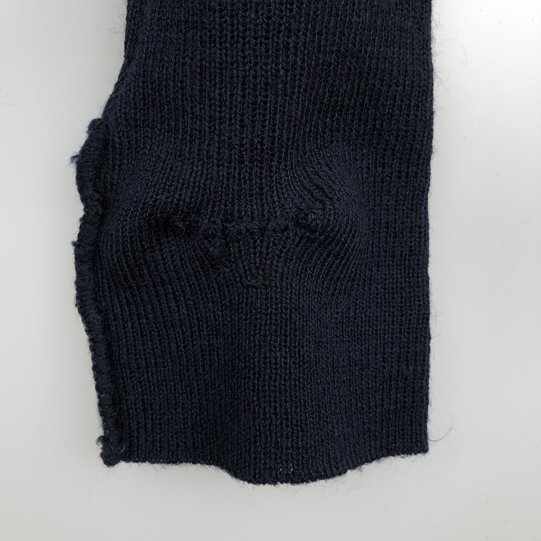90'S IZOD acrylic knit cardigan, made in the USA, men's size L, vintage acrylic navy blue type Vintage Second Hand