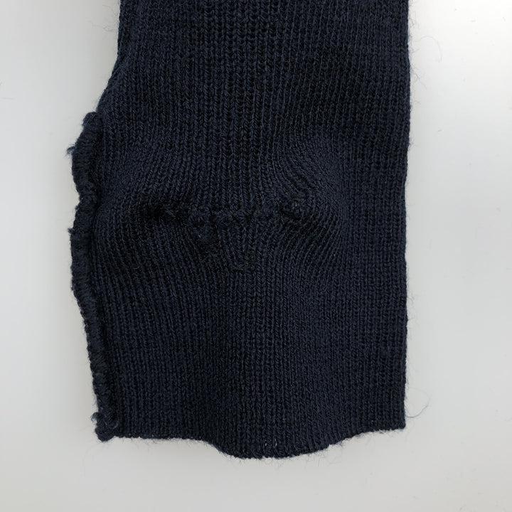 90'S IZOD acrylic knit cardigan, made in the USA, men's size L, vintage acrylic navy blue type Vintage Second Hand