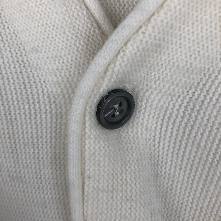 90'S Vintage Van Heusen Acrylic Knit Cardigan, Made in USA, Men's Size L acrylic pale white type Vintage Second Hand