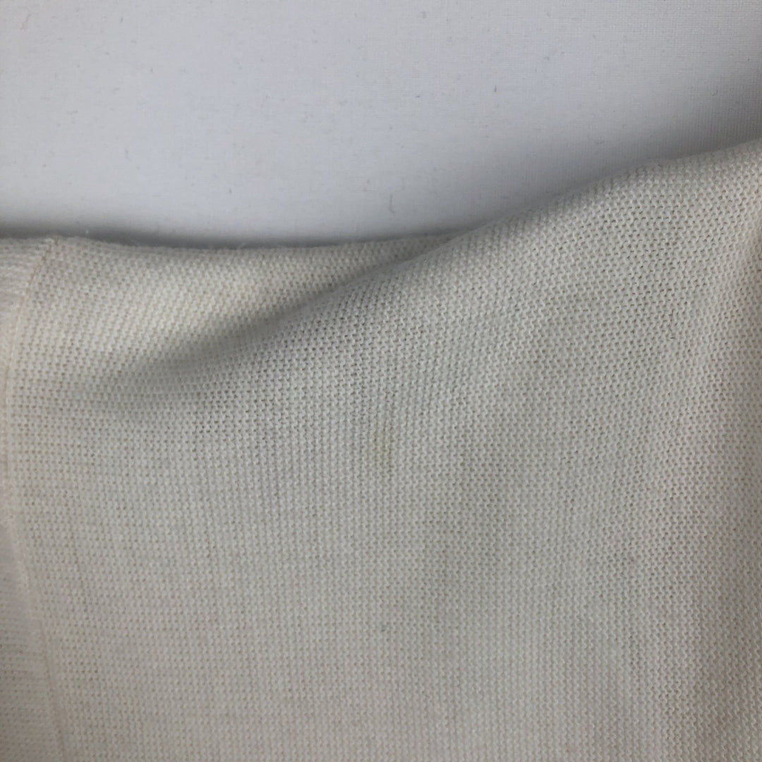 90'S Vintage Van Heusen Acrylic Knit Cardigan, Made in USA, Men's Size L acrylic pale white type Vintage Second Hand