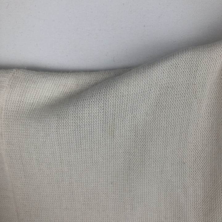 90'S Vintage Van Heusen Acrylic Knit Cardigan, Made in USA, Men's Size L acrylic pale white type Vintage Second Hand