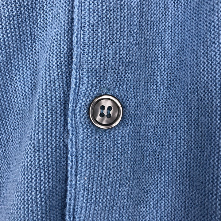 STEEPLECHASE Acrylic Knit Cardigan, Made in USA, Men's XL equivalent, Vintage. Oron Acrylic Blue type light blue Vintage Second Hand