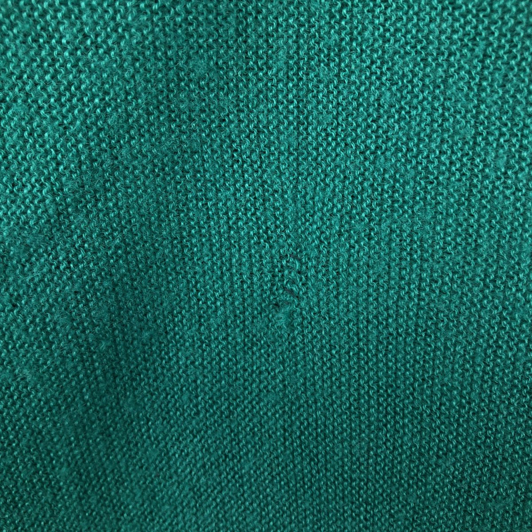 Vintage 80s-90'S Jantzen knit cardigan, made in the USA, size L, men's unclear Emerald green Vintage Second Hand