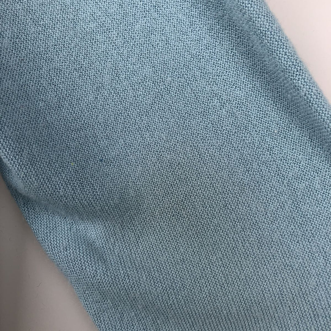 Vintage 1980'S Lord Jeff acrylic knit cardigan, made in the USA, size L, men's Oron Acrylic Blue type light blue Vintage Second Hand