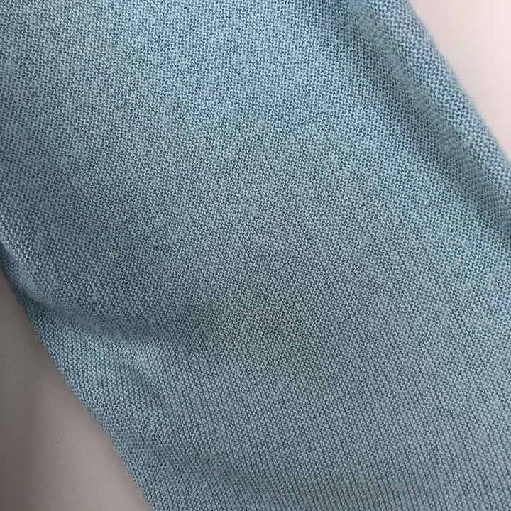 Vintage 1980'S Lord Jeff acrylic knit cardigan, made in the USA, size L, men's Oron Acrylic Blue type light blue Vintage Second Hand