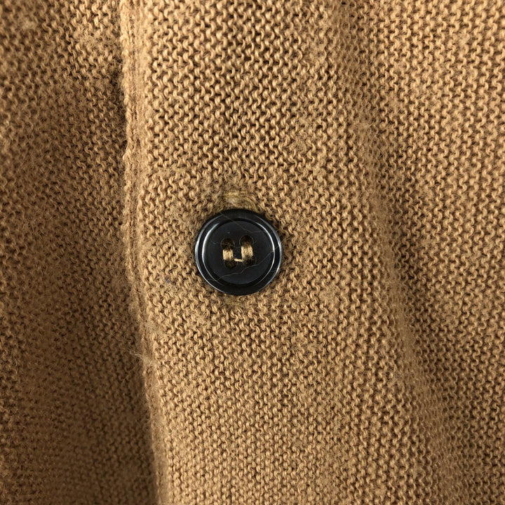 Vintage 1970'S Lacoste IZOD acrylic knit cardigan, men's size small Oron Acrylic Beige type Vintage Second Hand