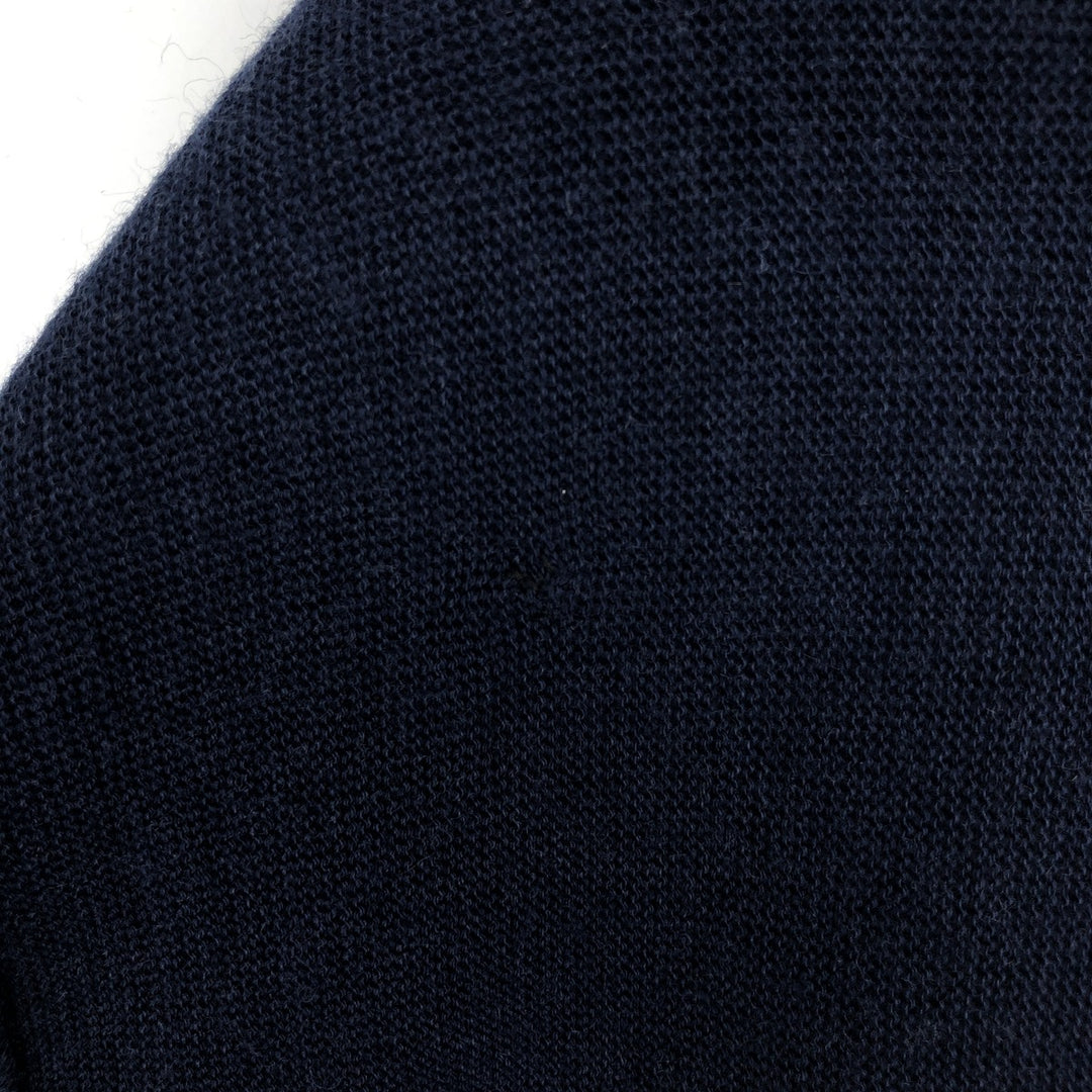 80'S CAMPUS Acrylic Knit Cardigan, Made in USA, Men's Size L (approx.), Vintage acrylic navy blue type Vintage Second Hand