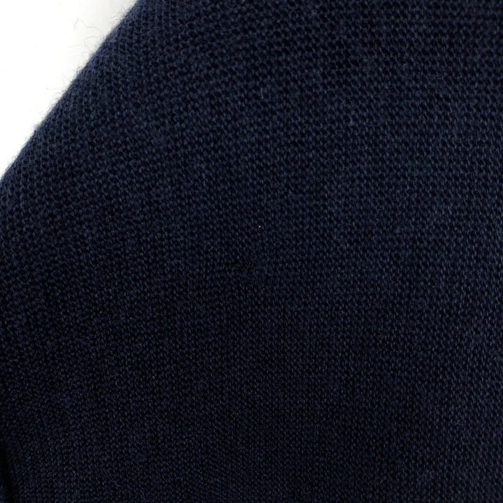 80'S CAMPUS Acrylic Knit Cardigan, Made in USA, Men's Size L (approx.), Vintage acrylic navy blue type Vintage Second Hand
