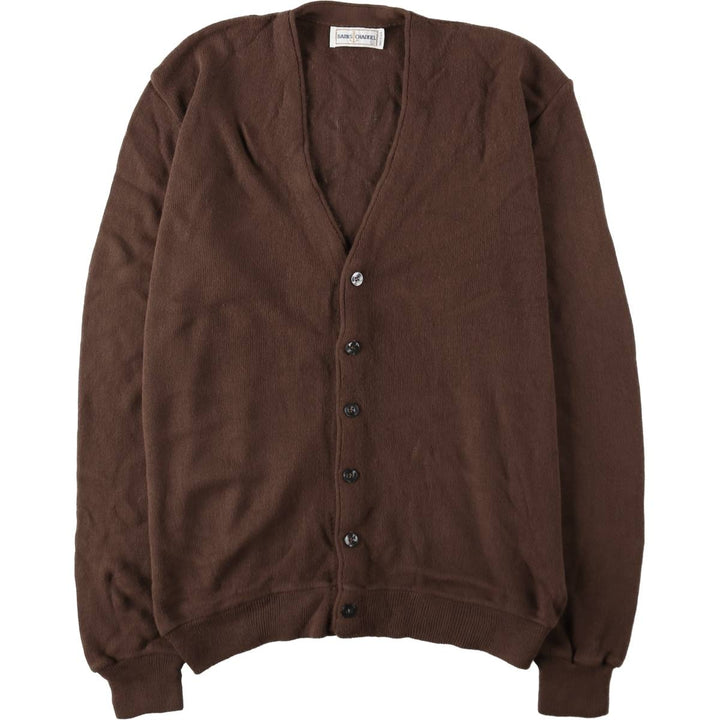 Banks Channel Cardigan, Made in USA, Men's Size L (approx.) unclear brown type Vintage Second Hand