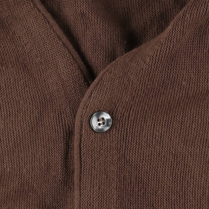 Banks Channel Cardigan, Made in USA, Men's Size L (approx.) unclear brown type Vintage Second Hand