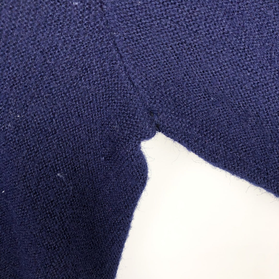 JEFFLINKS Acrylic Knit Cardigan, Made in USA, Men's Size XL (approx.) Oron Acrylic navy blue type Vintage Second Hand
