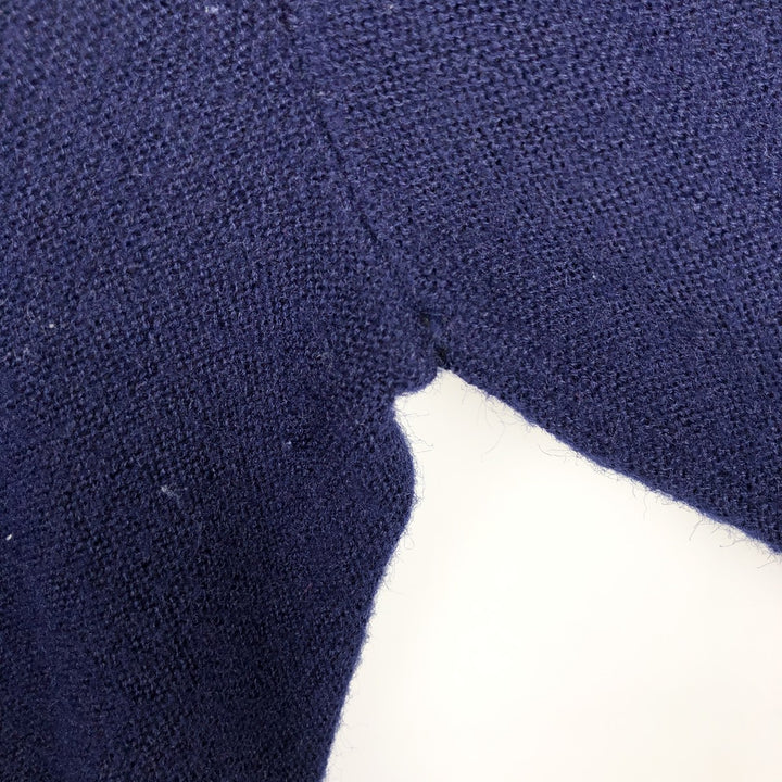JEFFLINKS Acrylic Knit Cardigan, Made in USA, Men's Size XL (approx.) Oron Acrylic navy blue type Vintage Second Hand