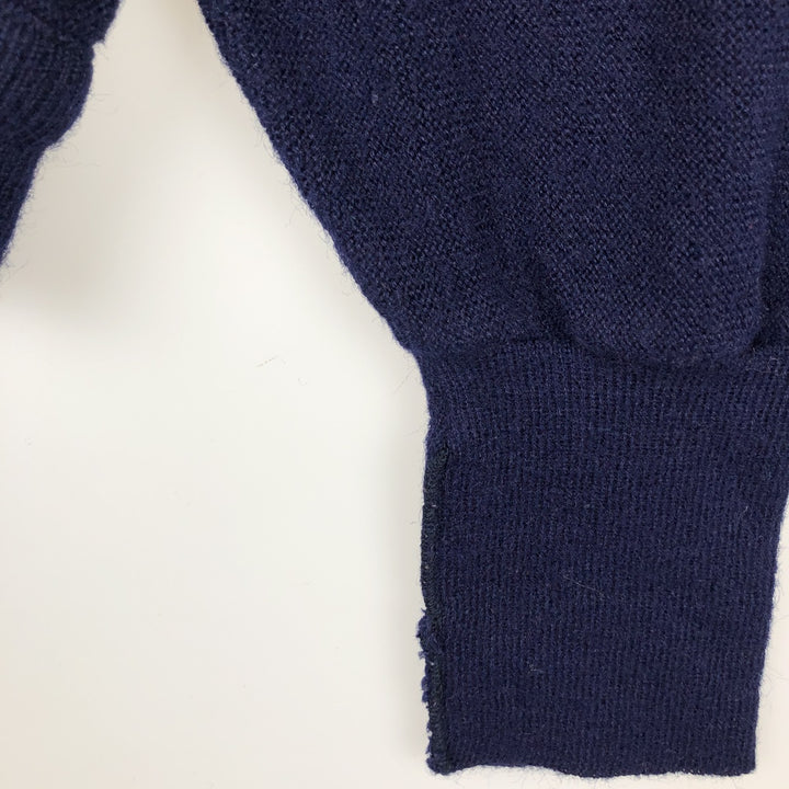 JEFFLINKS Acrylic Knit Cardigan, Made in USA, Men's Size XL (approx.) Oron Acrylic navy blue type Vintage Second Hand
