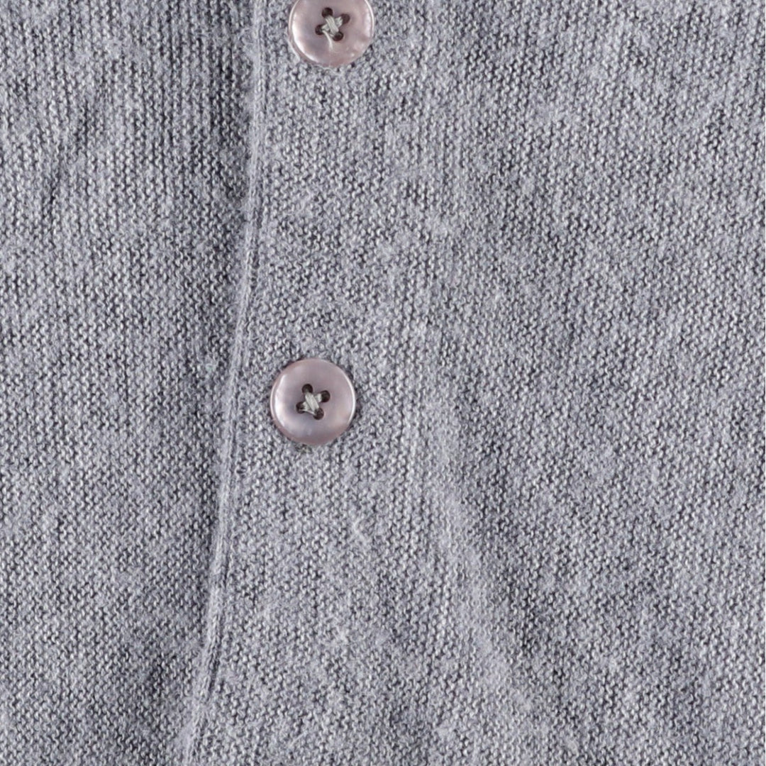 70s-80'S LORD JEFF Acrylic Knit Cardigan, Made in USA, Men's Size M (approx.), Vintage Oron Acrylic gray type Vintage Second Hand