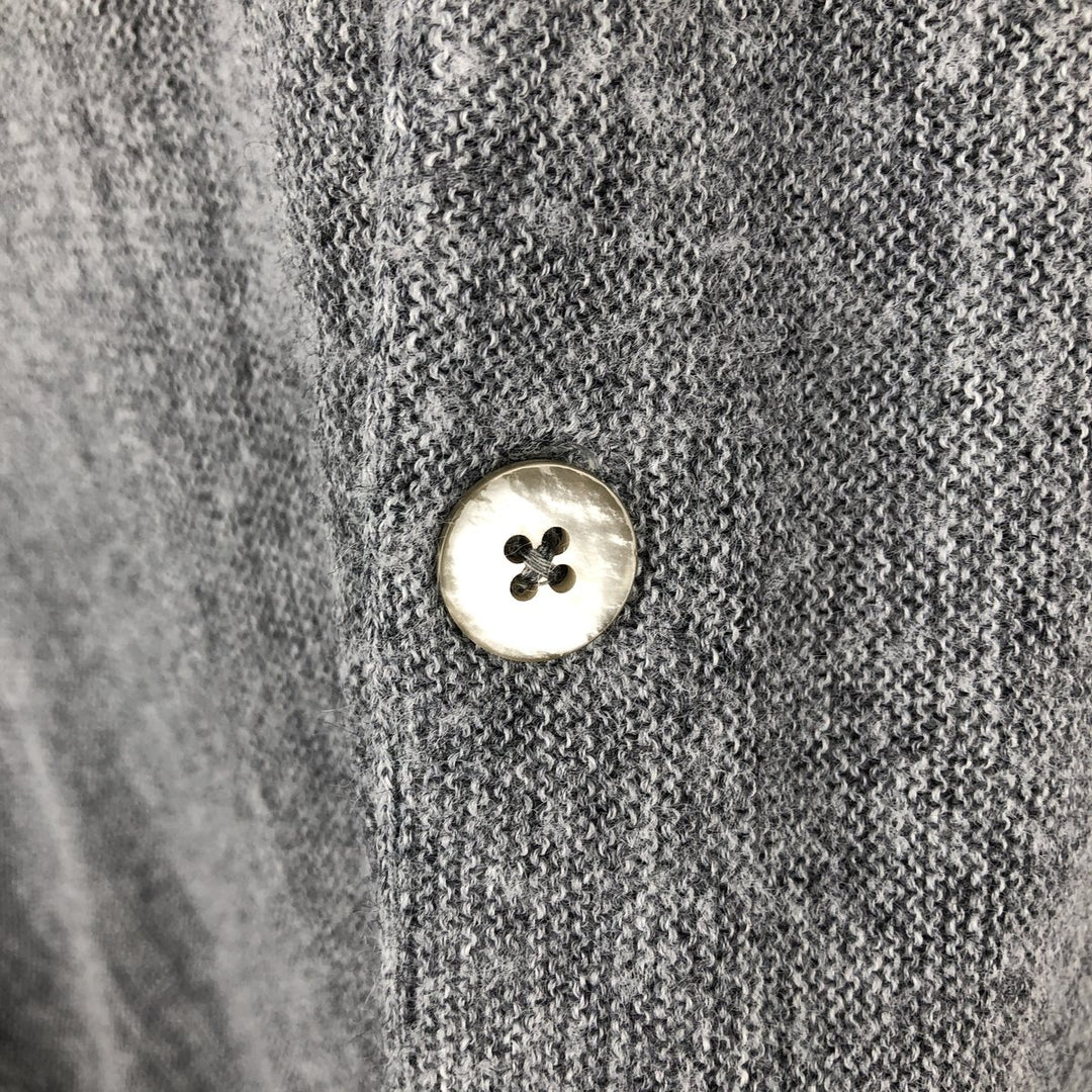 70s-80'S LORD JEFF Acrylic Knit Cardigan, Made in USA, Men's Size M (approx.), Vintage Oron Acrylic gray type Vintage Second Hand