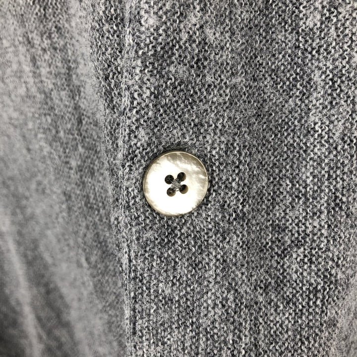 70s-80'S LORD JEFF Acrylic Knit Cardigan, Made in USA, Men's Size M (approx.), Vintage Oron Acrylic gray type Vintage Second Hand