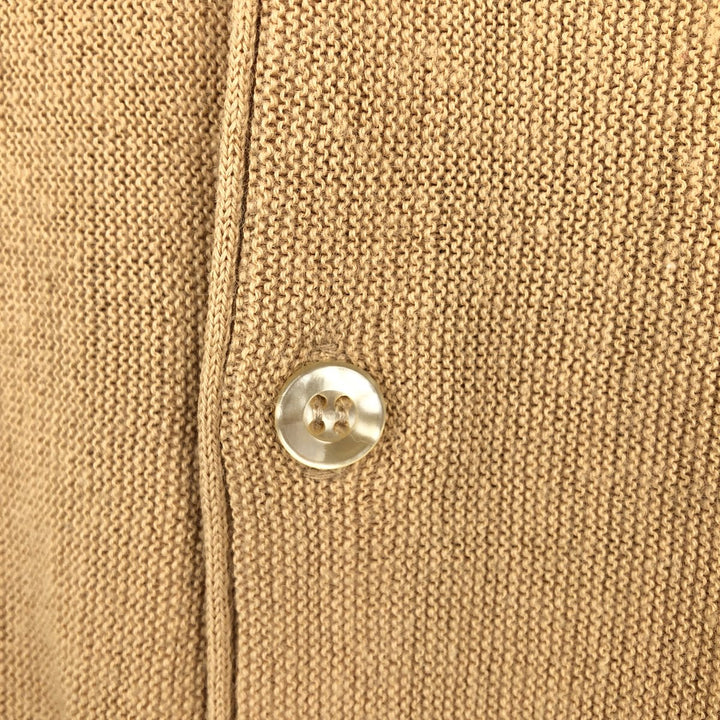 70s-80'S Jantzen 100 Knit Cardigan, Made in USA, Men's XL equivalent, Vintage unclear Beige type Vintage Second Hand