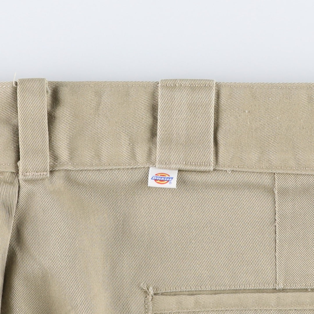 80'S Dickies Chibi Tag Work Pants Made in USA Men's W35 Vintage polyester Beige type Vintage Second Hand