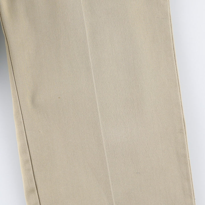 80'S Dickies Chibi Tag Work Pants Made in USA Men's W35 Vintage polyester Beige type Vintage Second Hand