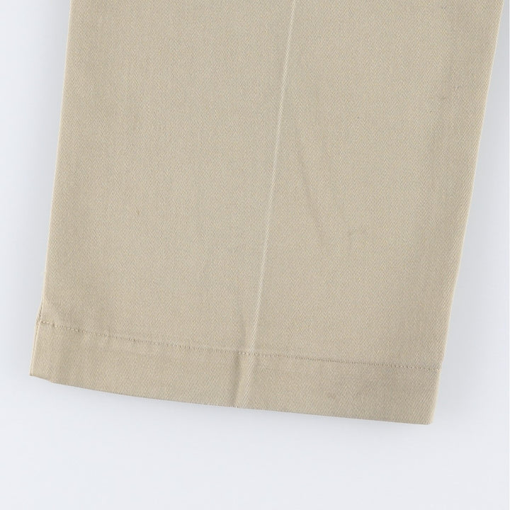 80'S Dickies Chibi Tag Work Pants Made in USA Men's W35 Vintage polyester Beige type Vintage Second Hand
