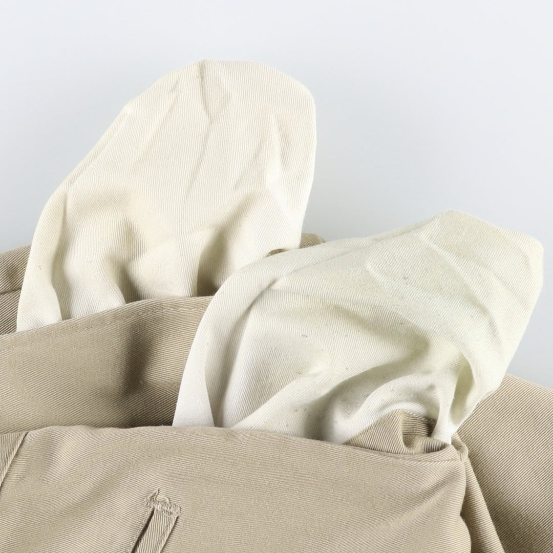 80'S Dickies Chibi Tag Work Pants Made in USA Men's W35 Vintage polyester Beige type Vintage Second Hand