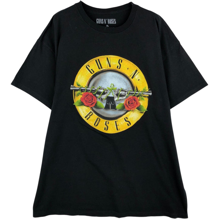 GUNS N' ROSES Guns N' Roses Band T-Shirt Band Tee Men's XL cotton black type Vintage Second Hand