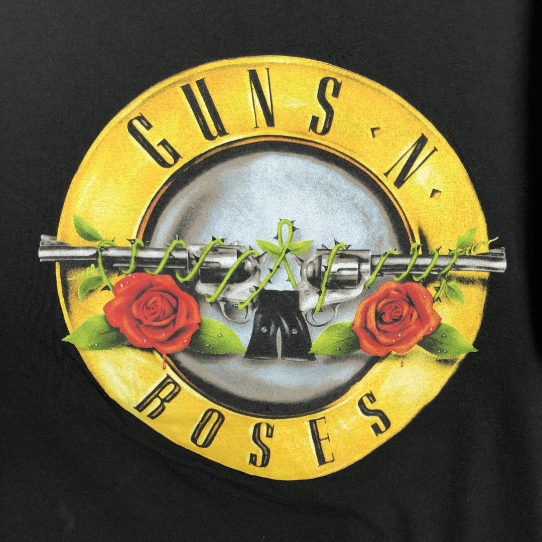 GUNS N' ROSES Guns N' Roses Band T-Shirt Band Tee Men's XL cotton black type Vintage Second Hand