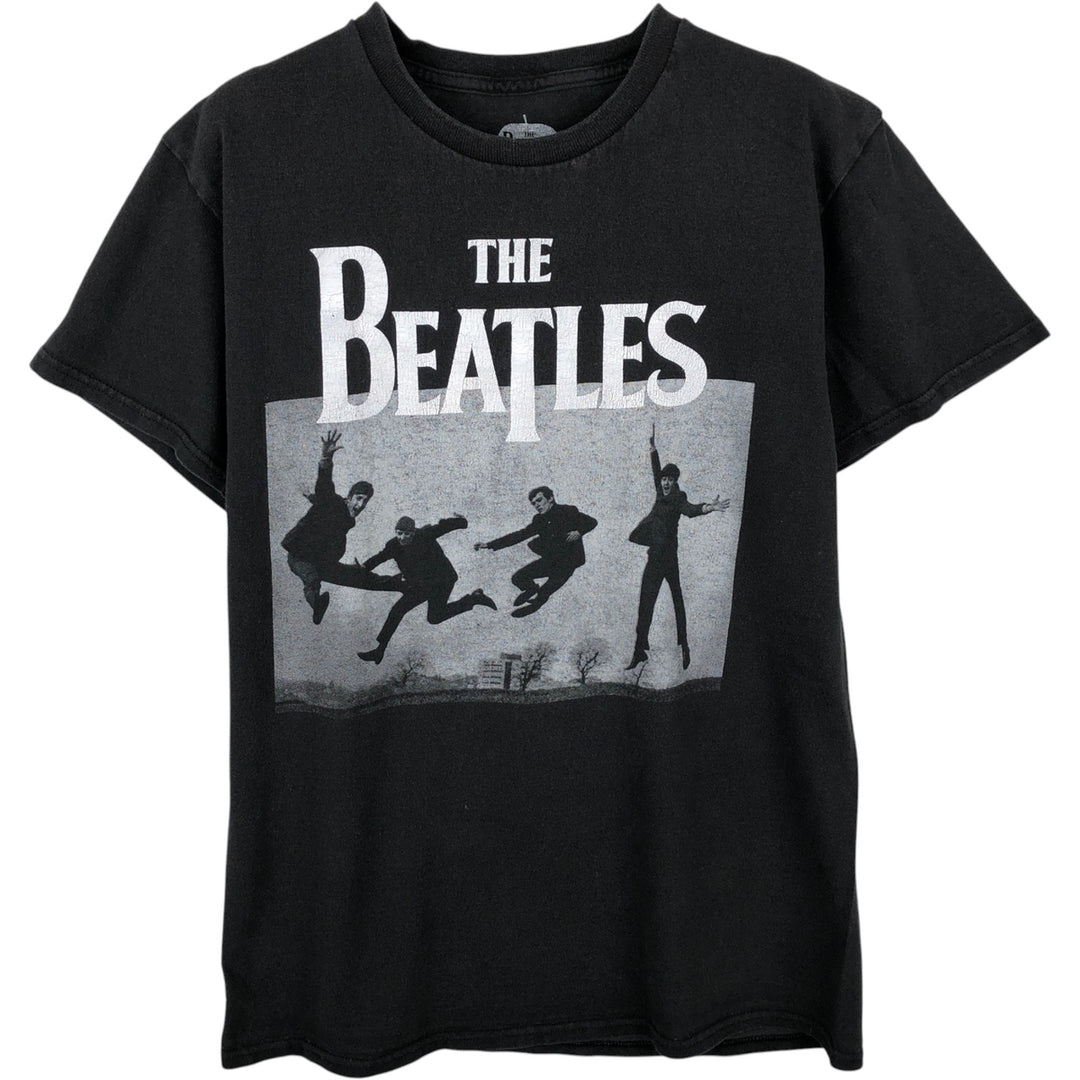 THE BEATLES Band T-shirt, Band T, Men's S size cotton black type Vintage Second Hand