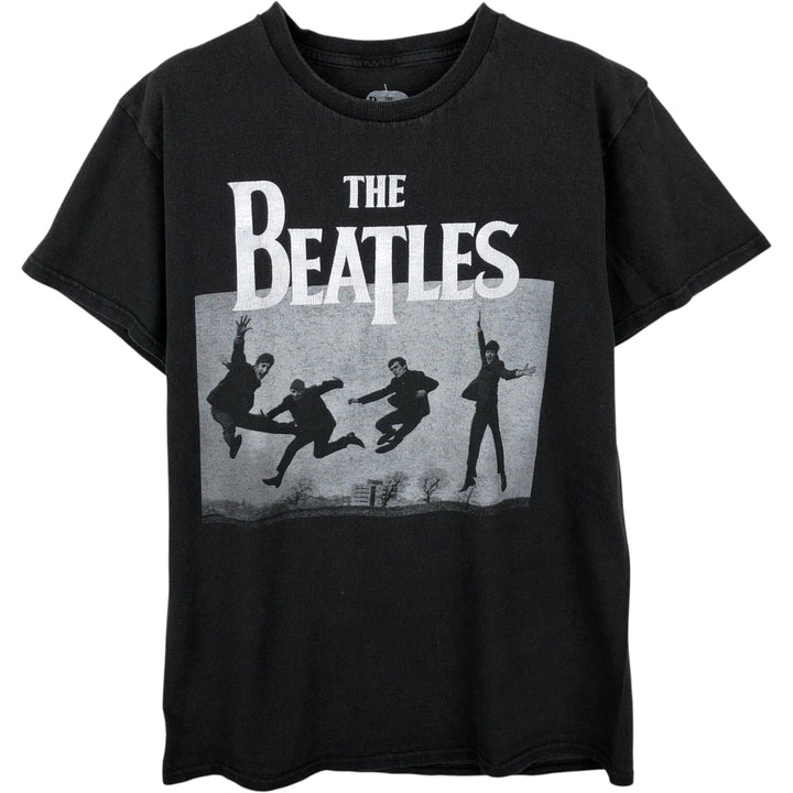 THE BEATLES Band T-shirt, Band T, Men's S size cotton black type Vintage Second Hand