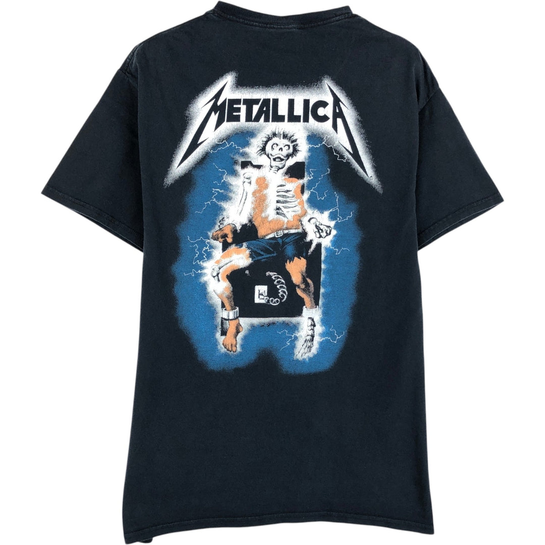 METALLICA Metallica Band T-shirt Band T Men's M size cotton black type Vintage Second Hand