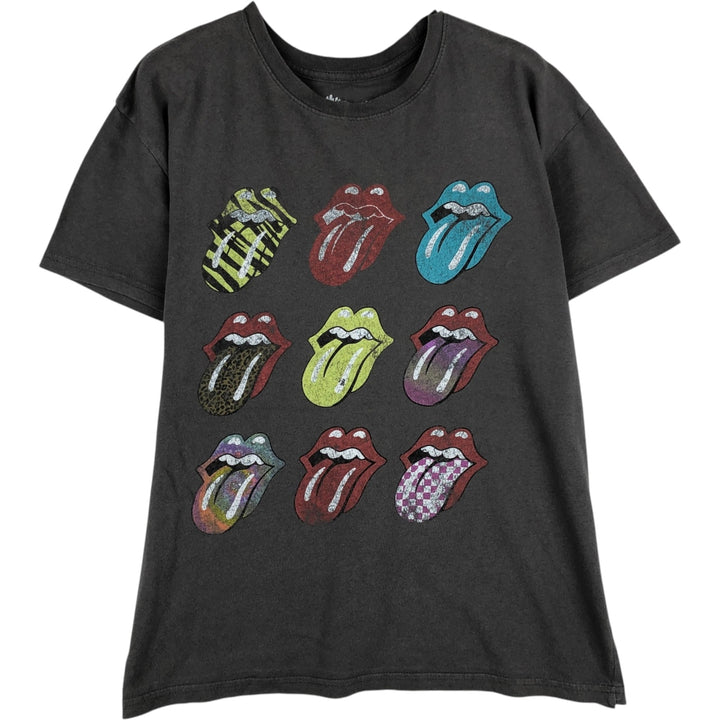 The Rolling Stones Band T-shirt, Men's M size cotton Charcoal Vintage Second Hand
