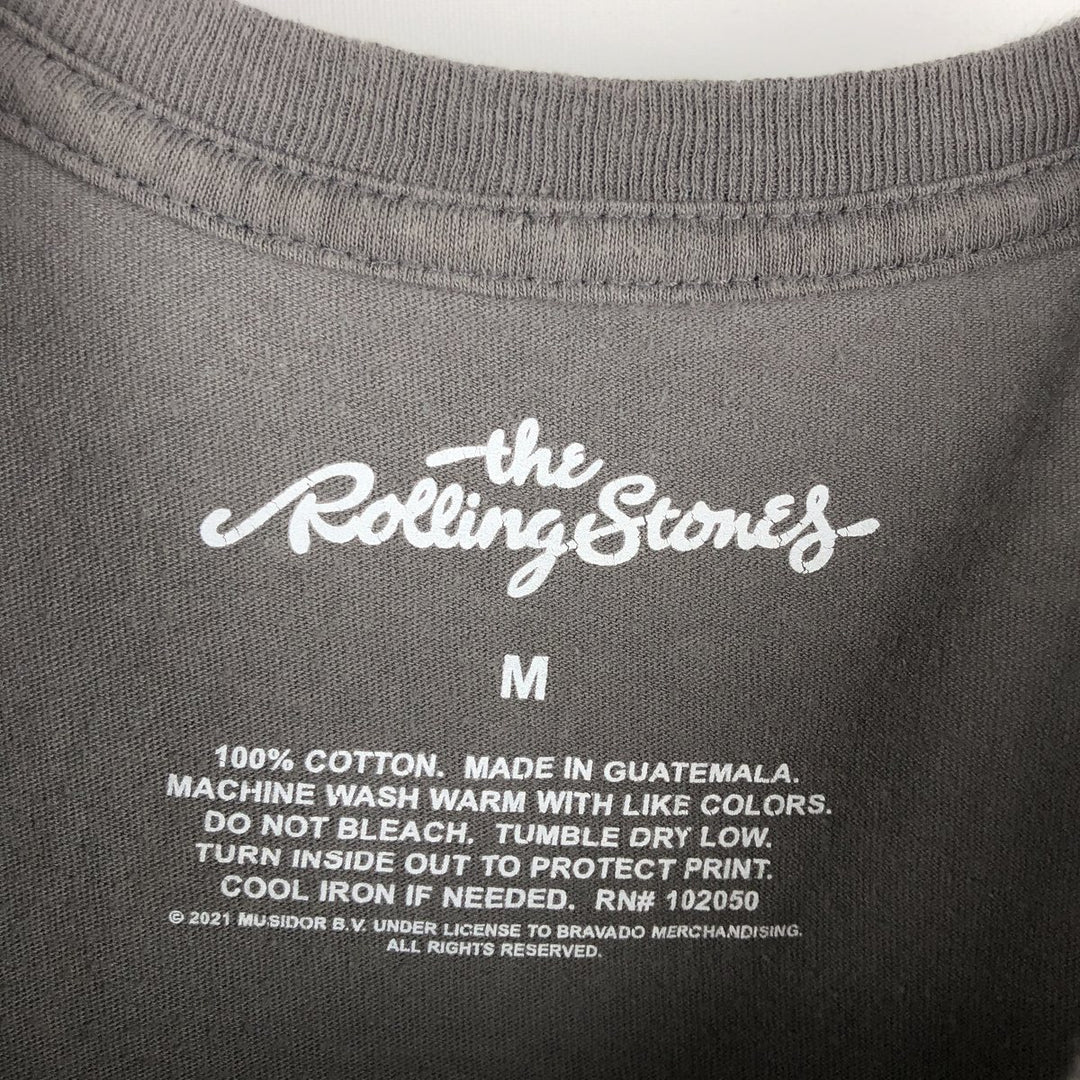 The Rolling Stones Band T-shirt, Men's M size cotton Charcoal Vintage Second Hand