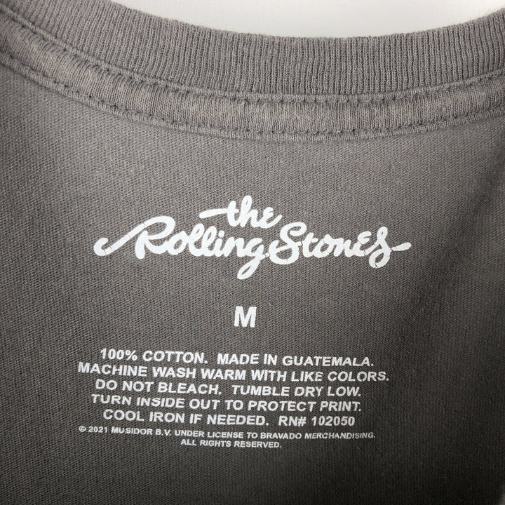 The Rolling Stones Band T-shirt, Men's M size cotton Charcoal Vintage Second Hand