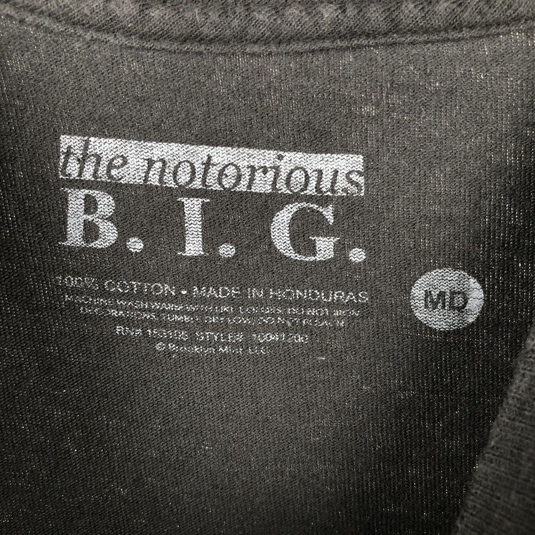 THE NOTORIUS BIG Rap T-shirt, Men's Size M cotton black type Vintage Second Hand