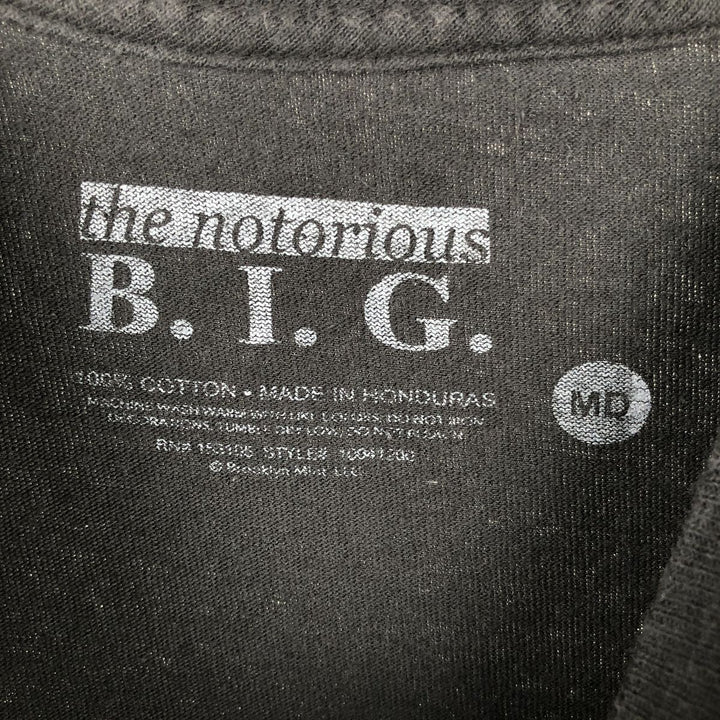 THE NOTORIUS BIG Rap T-shirt, Men's Size M cotton black type Vintage Second Hand