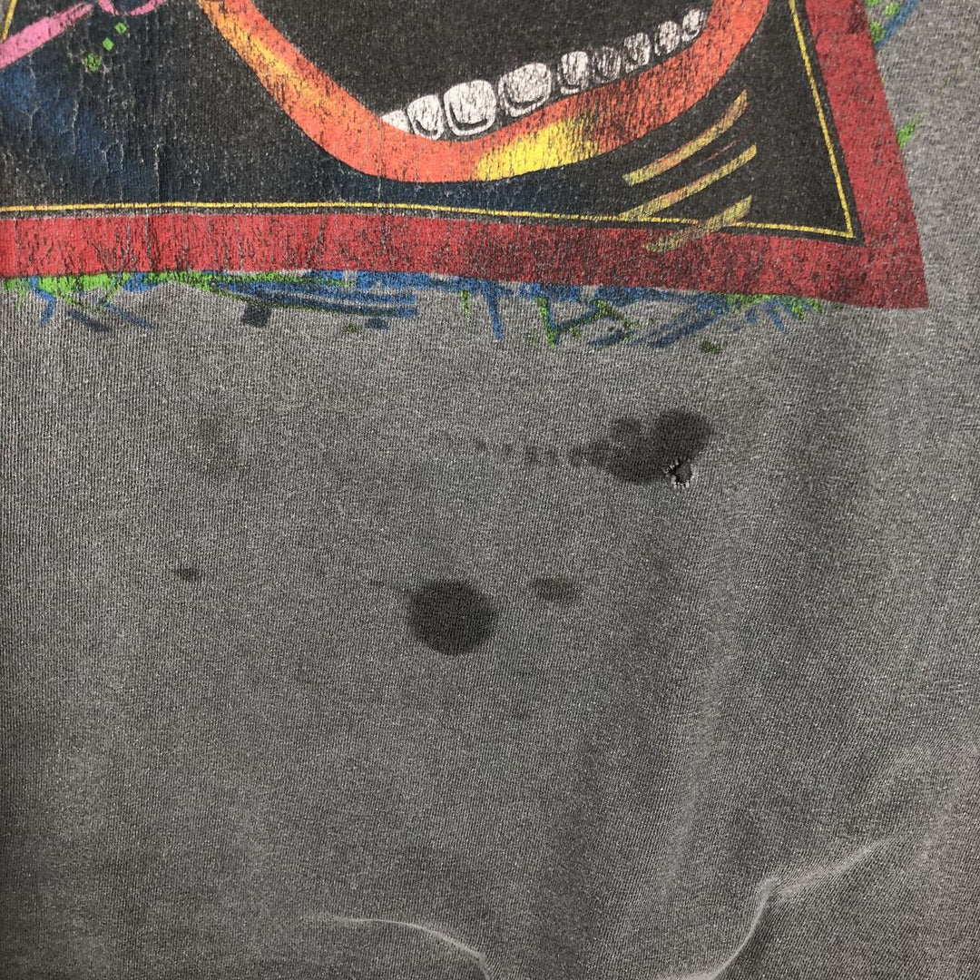 DEF LEPPARD Def Leppard Band T-shirt Band T Men's XL size cotton Charcoal Vintage Second Hand