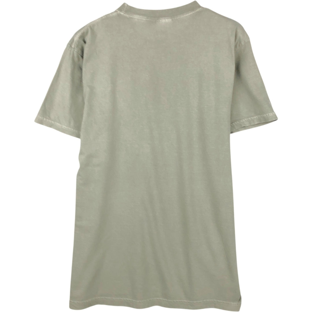 THE BEATLES Band T-shirt, Men's M size cotton Khaki type sage green Vintage Second Hand