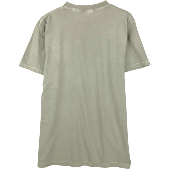 THE BEATLES Band T-shirt, Men's M size cotton Khaki type sage green Vintage Second Hand