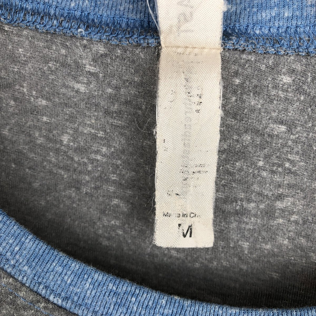 Threadfast Apparel JOURNEY 3/4 Sleeve Raglan Band T-Shirt (Men's Size M) unclear Charcoal Vintage Second Hand