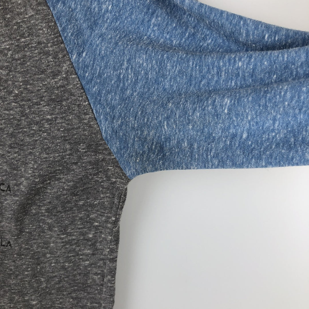 Threadfast Apparel JOURNEY 3/4 Sleeve Raglan Band T-Shirt (Men's Size M) unclear Charcoal Vintage Second Hand