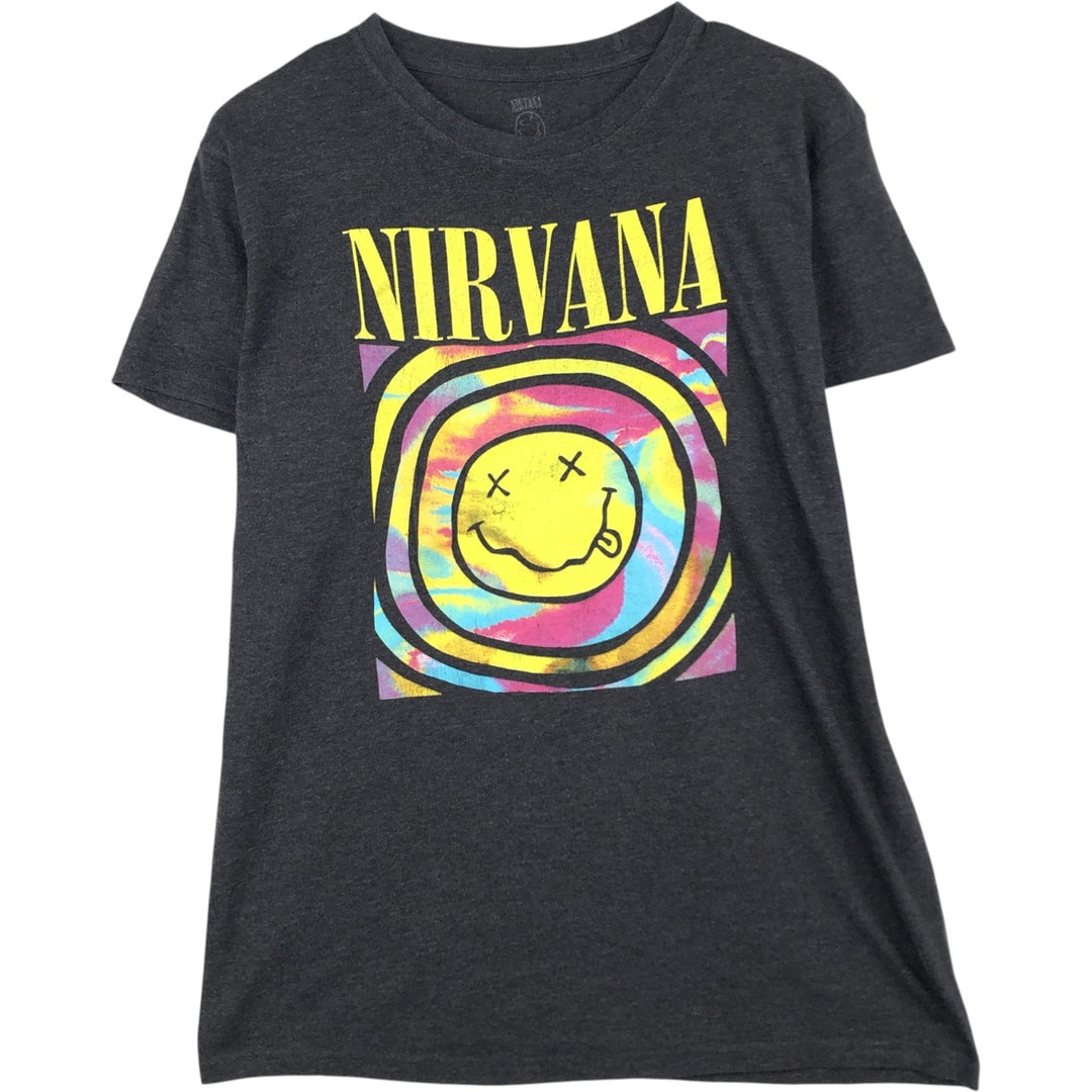 NIRVANA Nirvana Band T-shirt, Band T, Men's XL size unclear Charcoal Vintage Second Hand