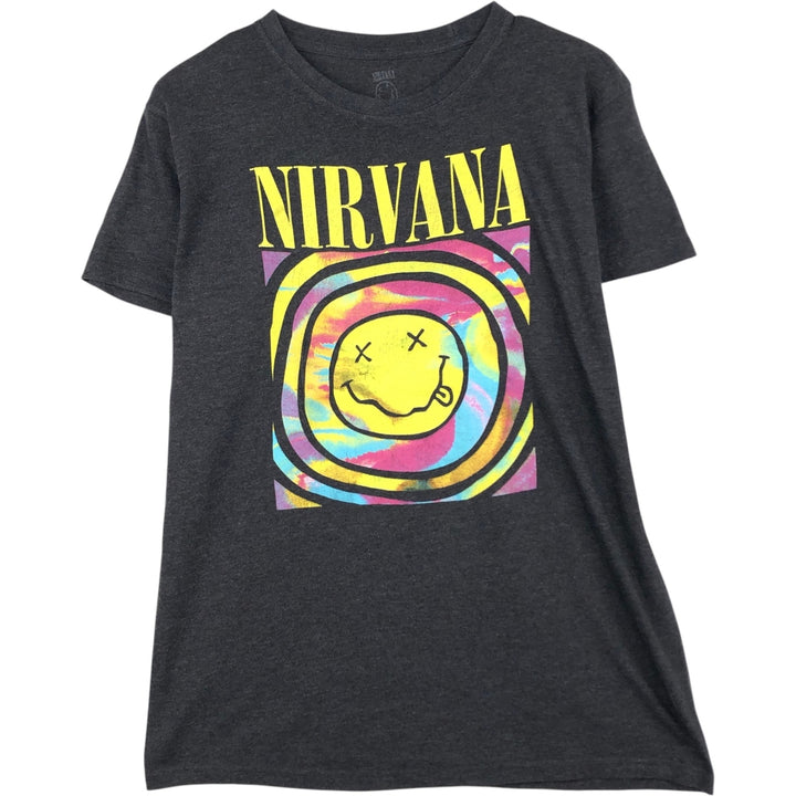 NIRVANA Nirvana Band T-shirt, Band T, Men's XL size unclear Charcoal Vintage Second Hand