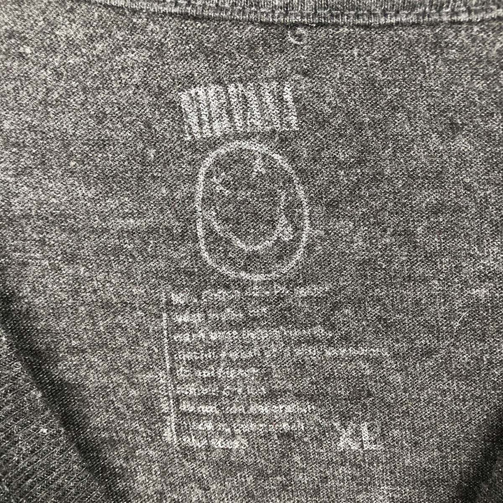 NIRVANA Nirvana Band T-shirt, Band T, Men's XL size unclear Charcoal Vintage Second Hand